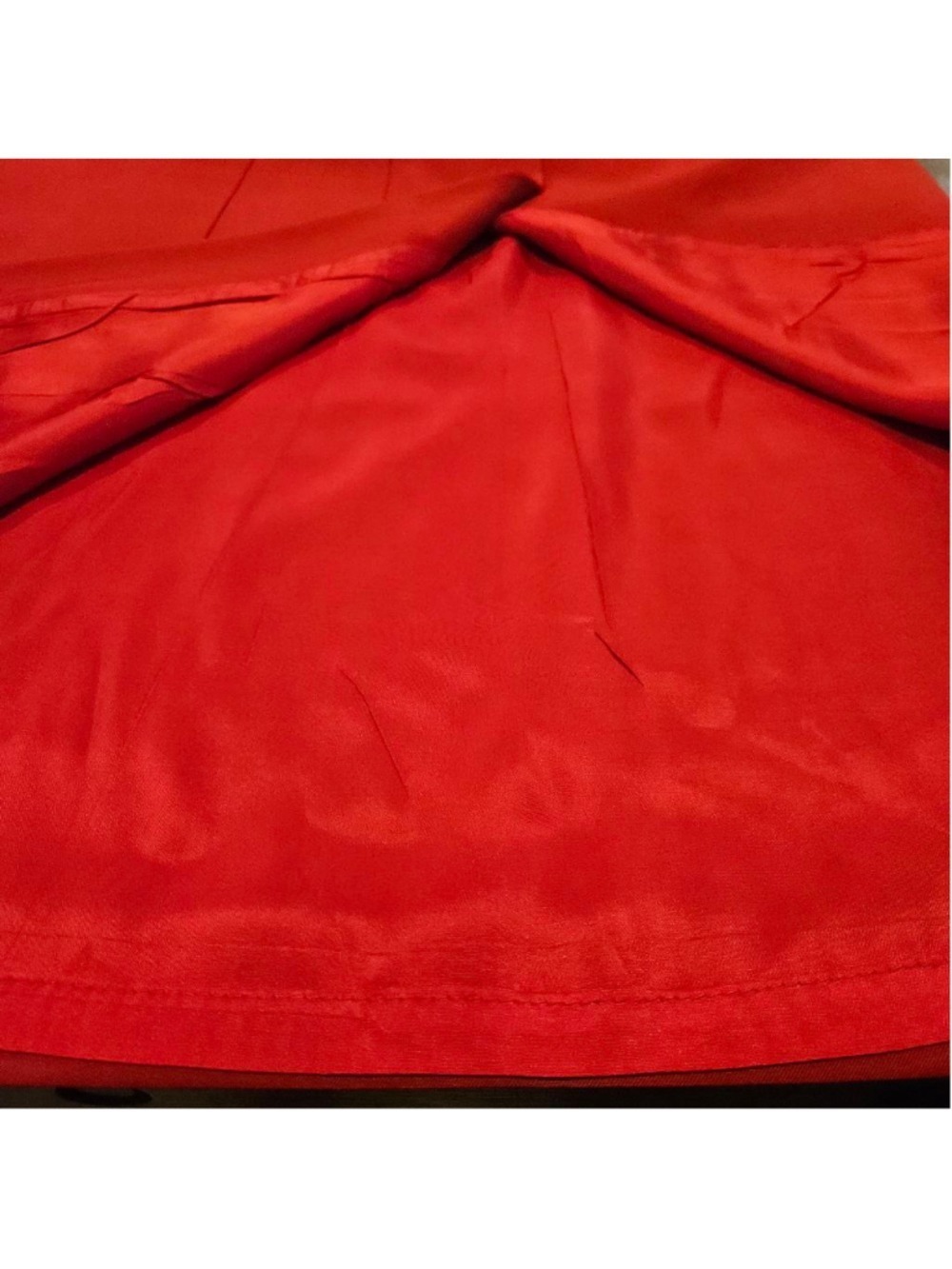 Women's Paola Rossini Red Pure New Wool Pleasted Midi Skirt Made in Italy 10 - Picture 15 of 15